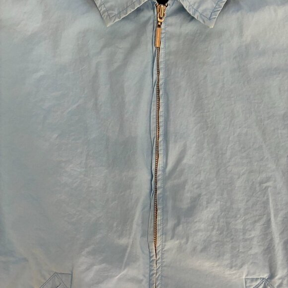 Vintage Tommy Hilfiger 100% Cotton Zip Blue Cotton Zip Up Jacket, Size Large - Picture 5 of 8